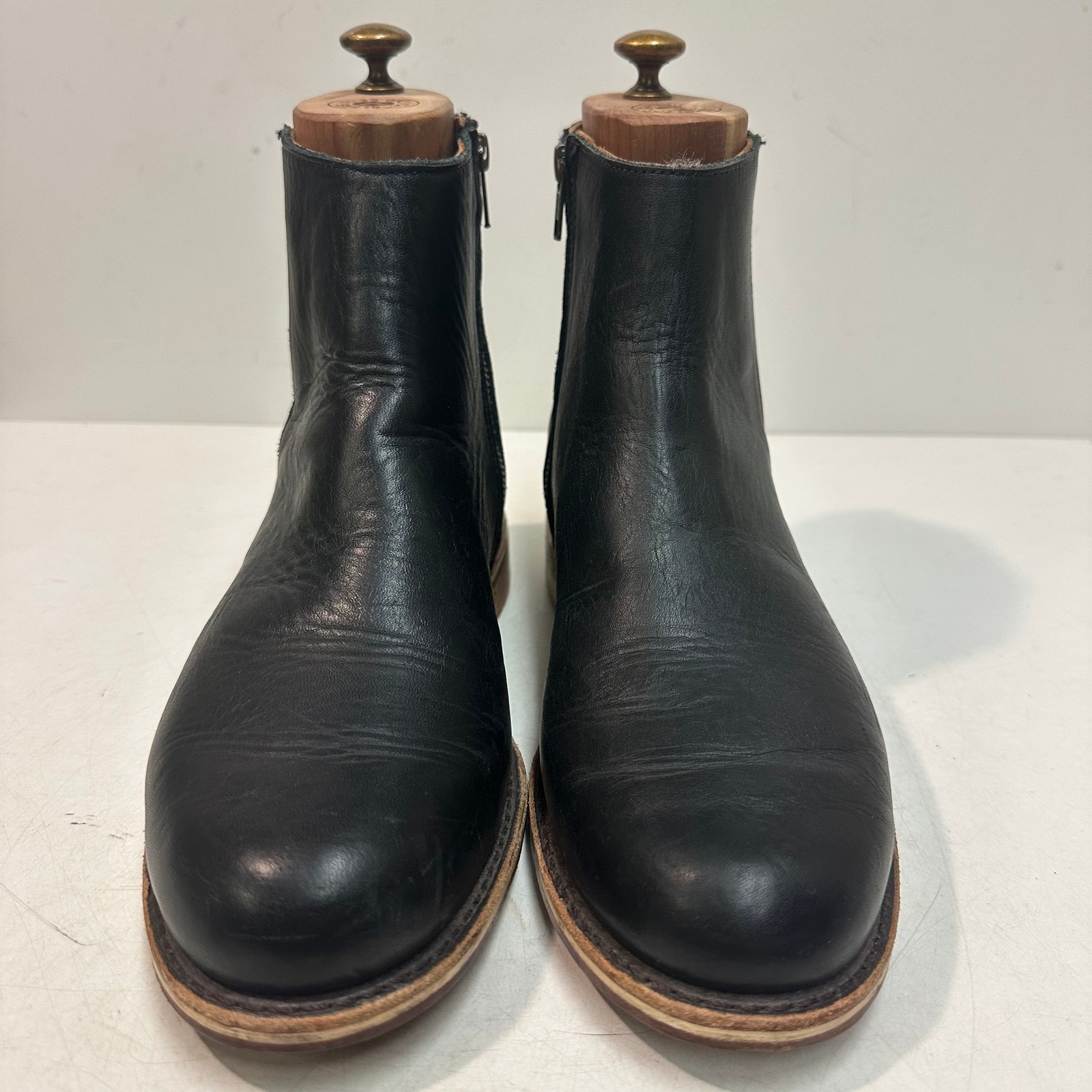 Euc Rancourt & Co. X Helm Pablo Boot Zipper Moto Ankle Made In Maine Usa 9 D — image 3 of 8